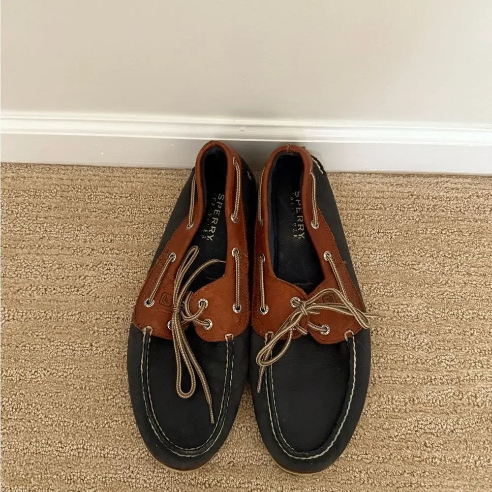 Sperry Men's Brown and Black Boat Shoes